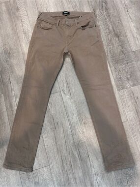 PAIGE Federal Slim Straight Jeans in Taupe Brown
